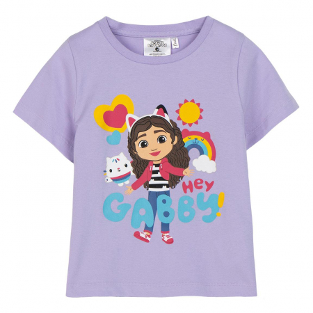 Imbracaminte si incaltaminte copii - Tricou bumbac maneca scurta Hey Gabby