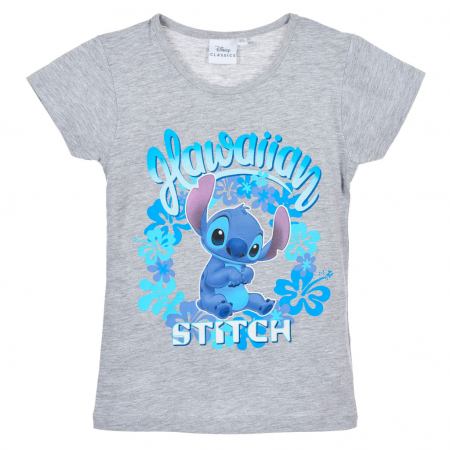 Imbracaminte si incaltaminte copii - Tricou bumbac maneca scurta Lilo & Stitch Hawaiian