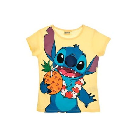 Tricouri copii - Tricou de vara din bumbac Pineapple Lilo si Stitch