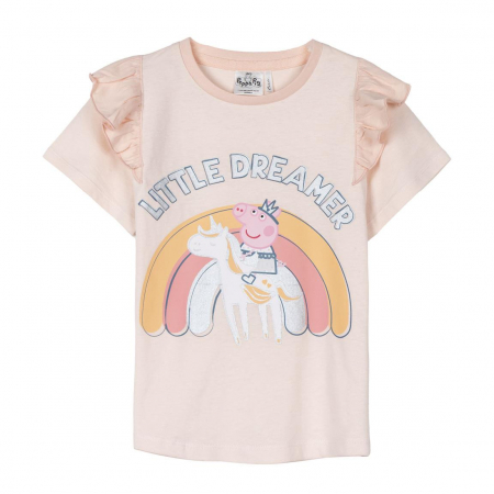 Tricouri copii - Tricou cu maneca scurta bumbac, Peppa Pig