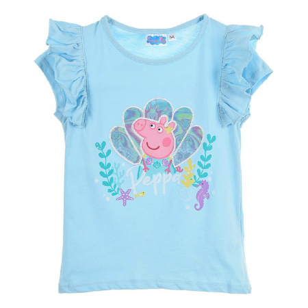 Tricouri copii - Tricou cu volan ,maneca scurta Peppa Pig