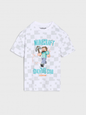 Tricouri copii - Tricou din bumbac cu maneca scurta Minecraft