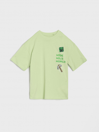 Imbracaminte si incaltaminte copii - Tricou din bumbac cu maneca scurta Minecraft Adventure Club