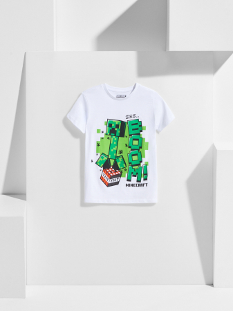 Tricou din bumbac cu maneca scurta Minecraft Boom [1]