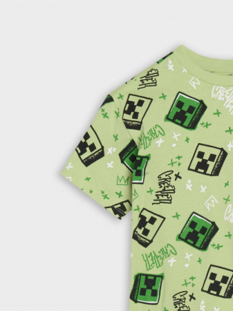 Tricou din bumbac cu maneca scurta Minecraft Creeper [4]