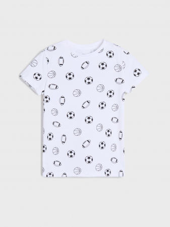 Tricouri copii - Tricou din bumbac cu maneca scurta Mingii