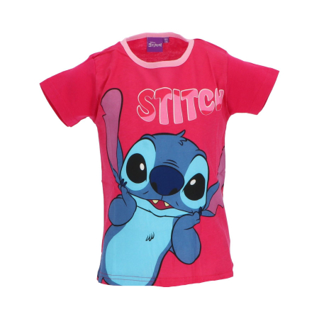 Tricouri copii - Tricou fete maneca scurta din bumbac Lilo si Stitch