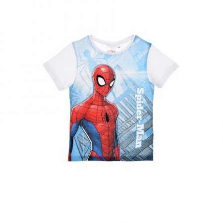 Tricouri copii - Tricou maneca scurta alba Spiderman, 8 ani
