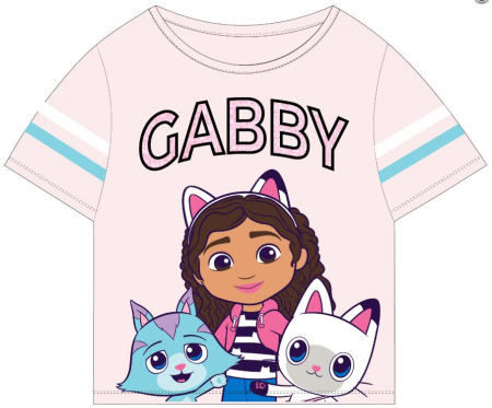Tricouri copii - Tricou maneca scurta copii Gabby's Dollhouse and Cats