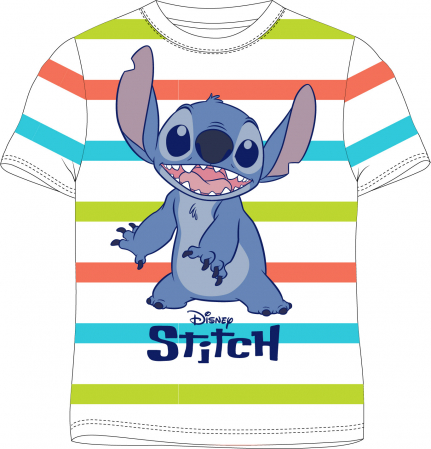 Tricouri copii - Tricou maneca scurta cu dungi, Lilo & Stitch