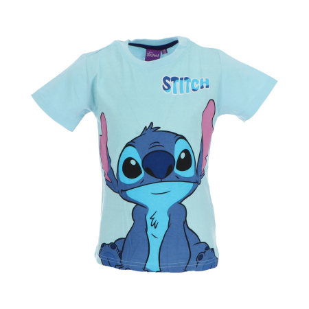 Tricouri copii - Tricou maneca scurta din bumbac Lilo si Stitch Loving