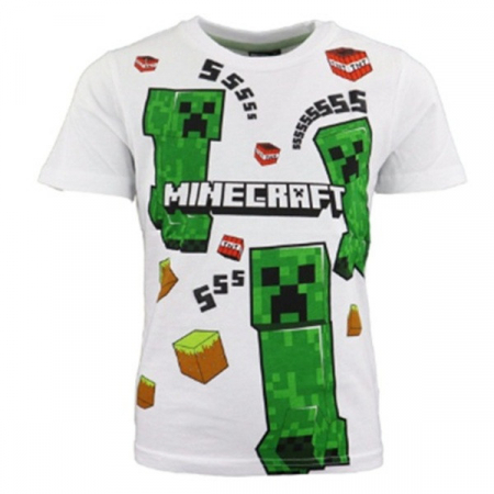 Tricouri copii - Tricou maneca scurta din bumbac Minecraft Game On