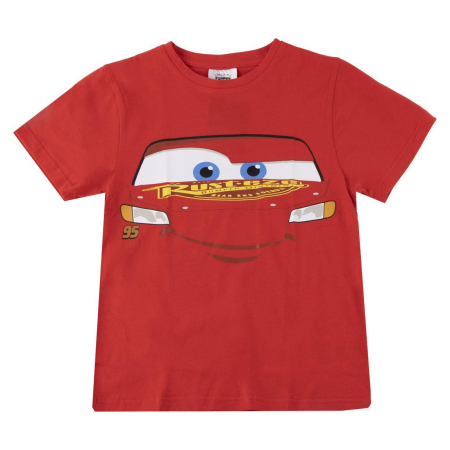 Tricouri copii - Tricou maneca scurta din bumbac, pentru copii Cars Disney