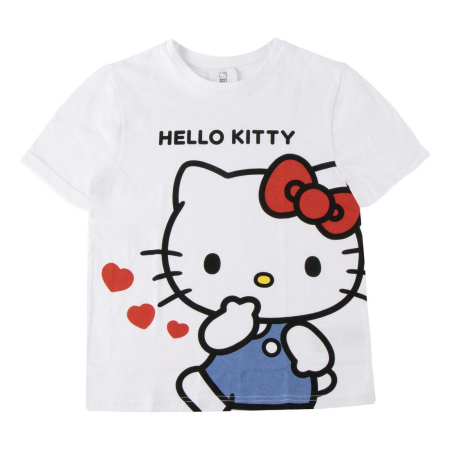 Tricouri copii - Tricou maneca scurta din bumbac, pentru copii Hello Kitty