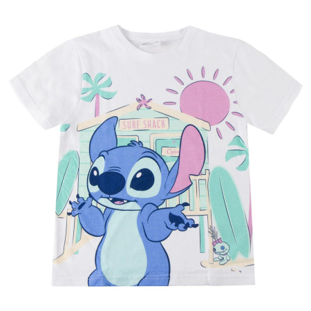 Tricouri copii - Tricou maneca scurta din bumbac, pentru copii Stitch Surf Shack