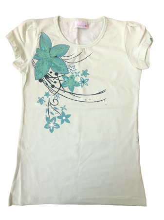Tricouri copii - Tricou maneca scurta floare