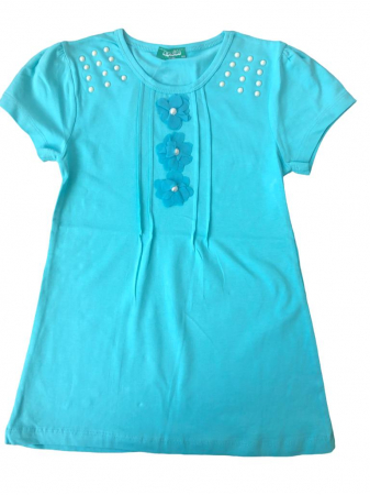Tricouri copii - Tricou maneca scurta margele