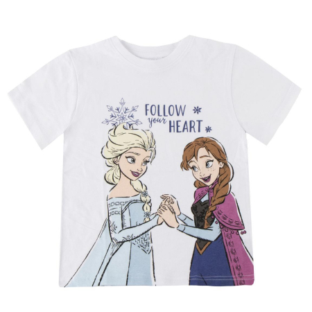Tricouri si bluze copii - Tricou maneca scurta, pentru copii Frozen Follow your heart