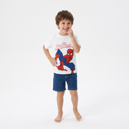 Tricouri copii - Tricou mânecă scurtă Marvel Spiderman pentru băieți