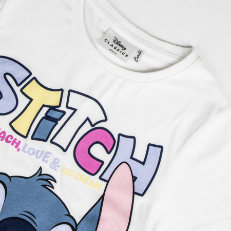 Tricou maneca scurta, pentru copii Stitch Beach&Love [2]