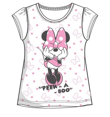 Tricouri copii - Tricou Minnie Mouse bumbac organic 9/10 ani