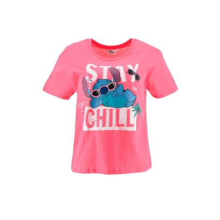 Bluze dama - Tricou adulți cu design Stitch, mânecă scurtă