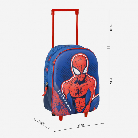Troler gradinita 3D Spiderman, 31x25x10 cm, 1 compartiment [3]