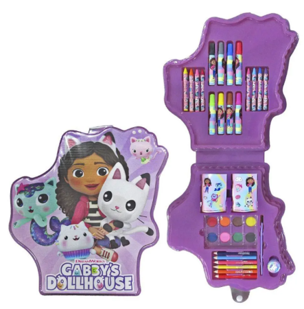 Joaca si timp liber - Trusă de colorat cu 34 de piese Gabby's Dollhouse