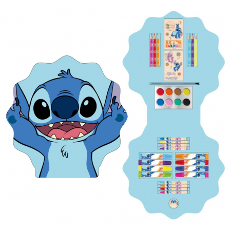 Jocuri si jucarii - Trusa de colorat Lilo & Stitch, 34 piese