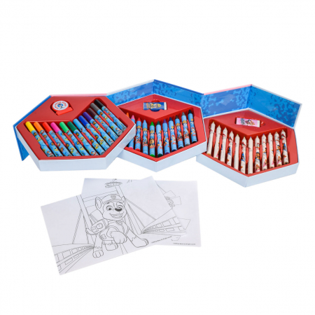 Joaca si timp liber - Trusa de colorat Paw Patrol, 41 piese