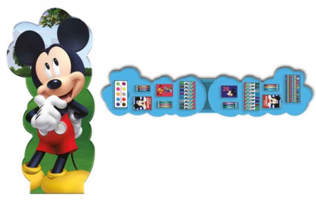 Joaca si timp liber - Trusa desen Mickey Mouse 56 piese