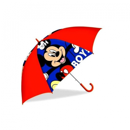 Umbrele - Umbrela de ploaie manuala pentru copii, Mickey Mouse, diametru 48 cm