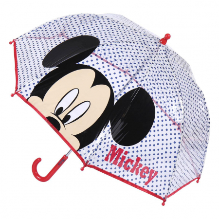 Umbrele - Umbrela de ploaie manuala pentru copii, Mickey Mouse, diametru 71 cm