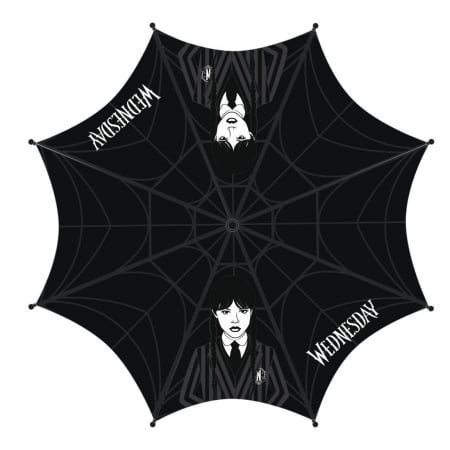 Umbrele - Umbrela de ploaie manuala pentru copii, Wednesday, diametru 58 cm