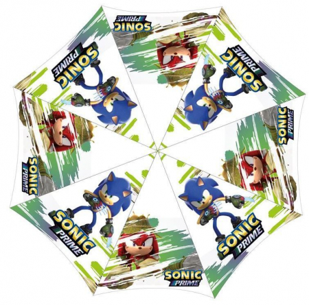 Umbrele - Umbrela manuala copii, Sonic Prime, 48 cm