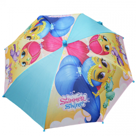 Umbrele - Umbrela manuala Shimmer Shine maner bleu 42 cm