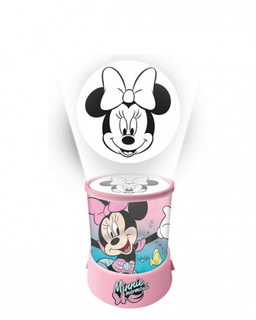 Veioze si lampi - Veioza cu proiectie Minnie Mouse Mermaid, 10x16 cm