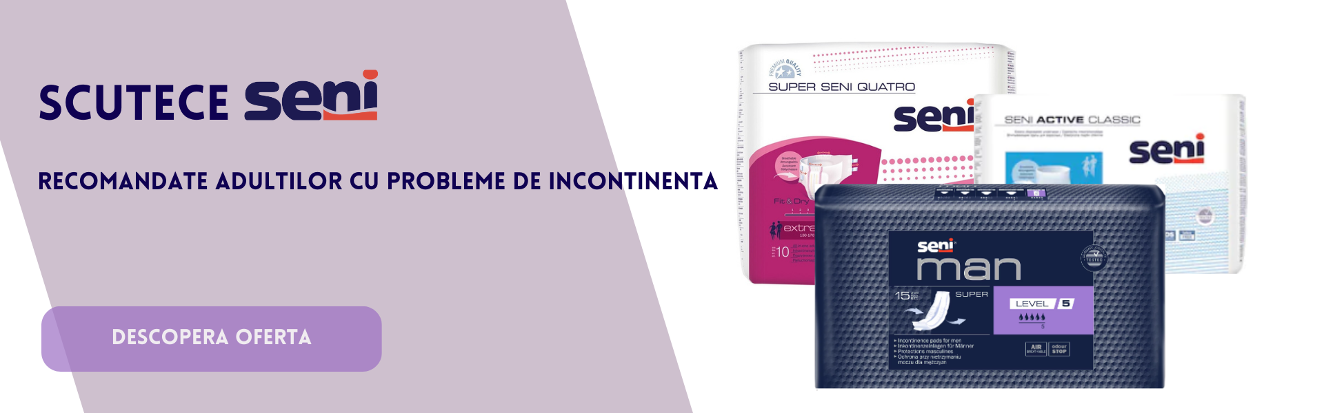 Seni scutece incontinenta