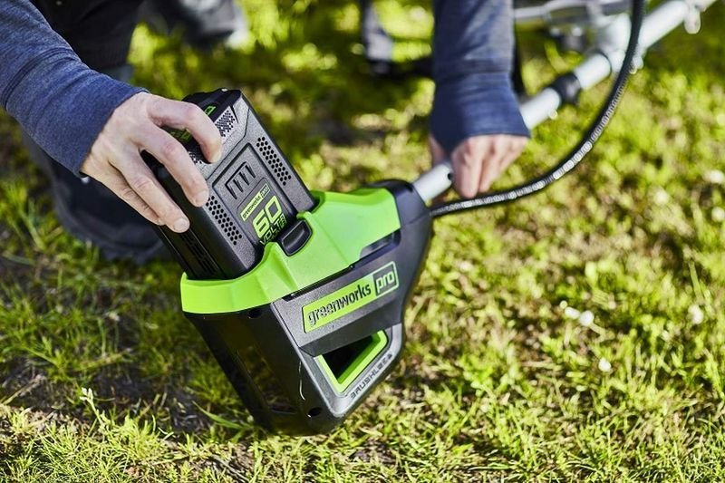 Trimmer electric Greenworks, 1000 W, 60 V, 40 cm, Verde pukika.ro [3]