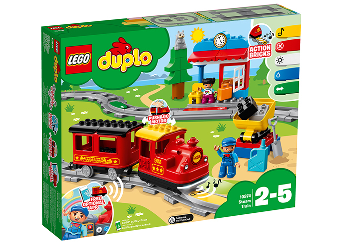 LEGO DUPLO - Tren cu aburi 10874, 59 piese [4]