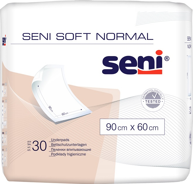 Aleze igienice de protectie Seni® Soft Normal, 90 x 60 cm, 30 bucati [1]