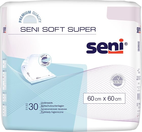 Aleze igienice de protectie Seni® Soft Super, 60 x 60 cm, 30 bucati [1]