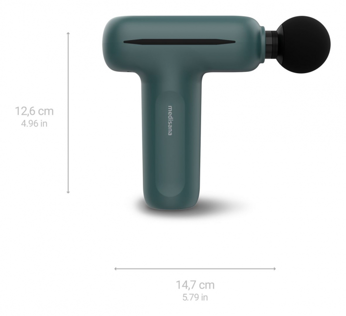 Aparat de Masaj Medisana tip Pistol cu Percutie, Gat, Spate, Picioare, Intensitate Ajustabila, Portabil, Gri pukika.ro [2]