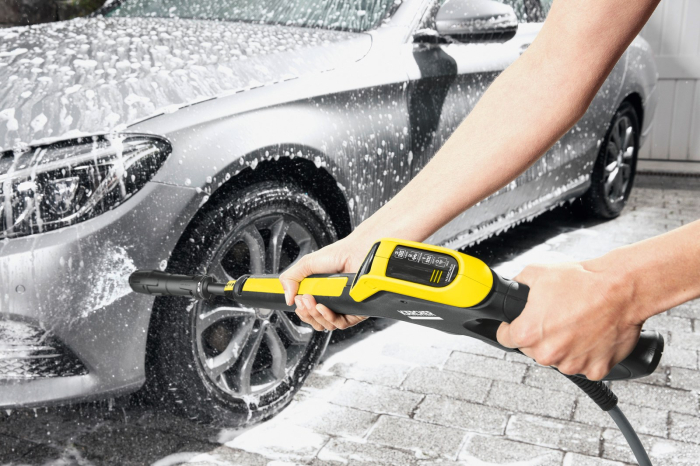 Aparat de Spalat cu Presiune Karcher K 4, 1800 W, 130 bar, 420 l/h, Power Control, pentru exterion si auto, Galben pukika.ro [8]