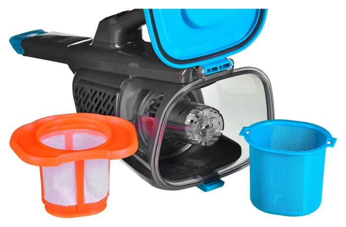 Aspirator de mana BLACK+DECKER BHHV320J, 24 W, capacitate 0.7 l, Albastru pukika.ro [6]