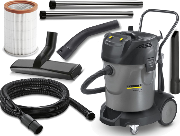Aspirator umed-uscat KARCHER NT 70/2, 2400 W, capacitate 70 L, debit aer 148 l/s. Gri pukika.ro [2]
