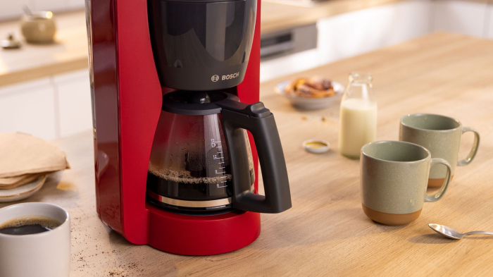Cafetiera Bosch TKA3M134, 1200 W, Rezervor 1.4 L, Rosu pukika.ro [6]
