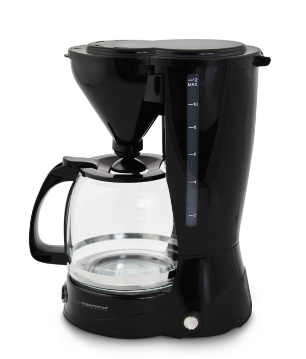 Cafetieră Esperanza EKC009, 800 W, Cafea, Rezervor 1.5 L, Negru pukika.ro [3]