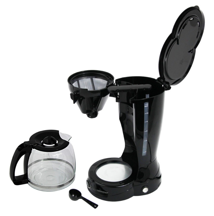 Cafetieră Esperanza EKC009, 800 W, Cafea, Rezervor 1.5 L, Negru pukika.ro [4]