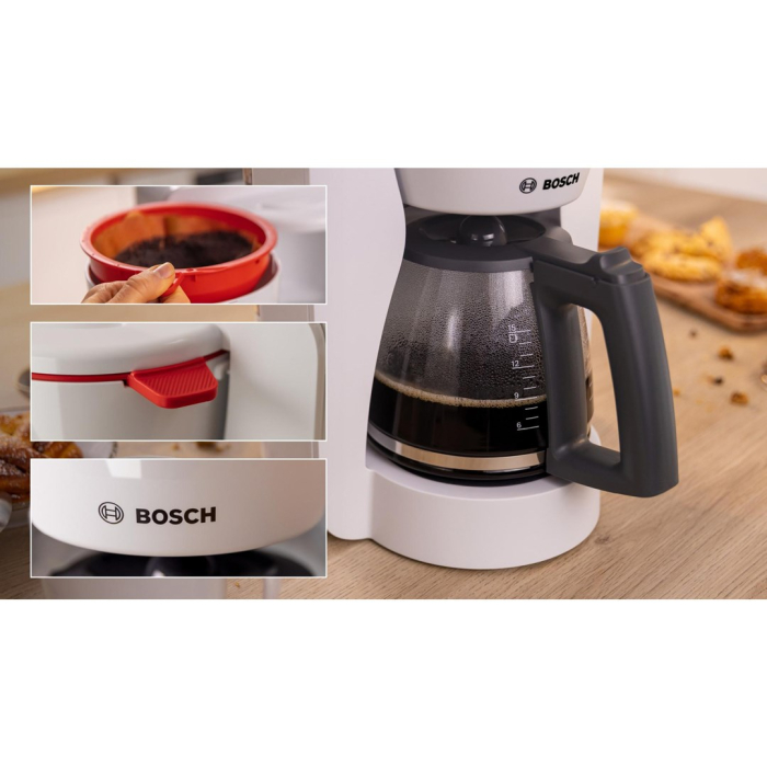Cafetiera Manuala BOSCH My Moment, 1200 W, Rezervor 1.4 L, Alb pukika.ro [4]